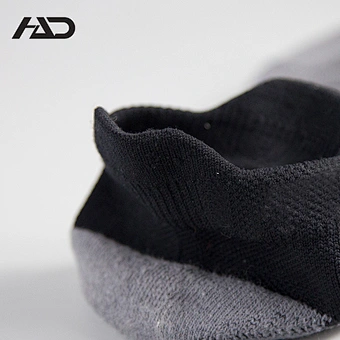 Men's Unisex Black Compression Half Terry Thick Soft Bottom Running Sneaker Ankle Sports Athletic Socks
