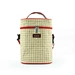 Classic Shoulder strap top handle oval green Bio eco degradable Natural Straw lunch tote thermal insulated bag cooler bag