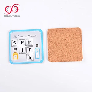 GOODADV custom mdf cork placemats and coasters table coaster
