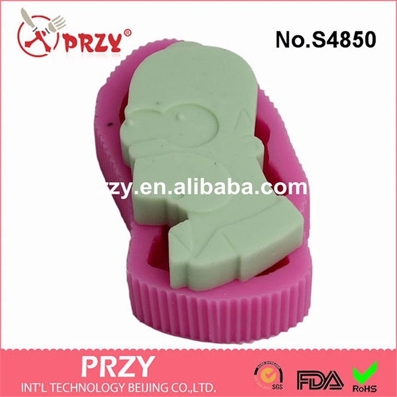 Famous cartoon characters shape silicone mold for soap making