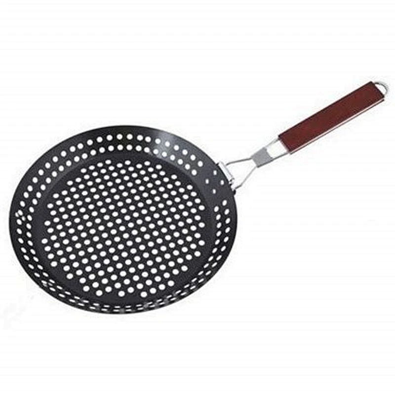 black grill mat weave toaster Nonstick BBQ Skillet Basket