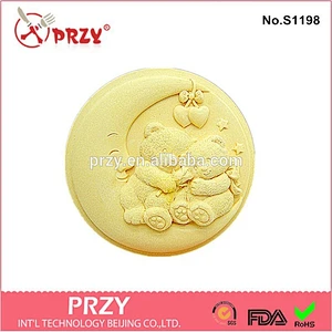 Silicone Moon Bear Soap Mold Handmade