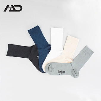 100%bamboo plain men dress socks