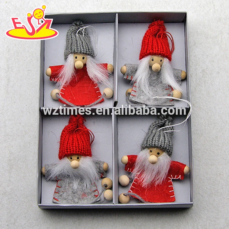2018 New products baby cartoon characters wooden Christmas dolls W02A224