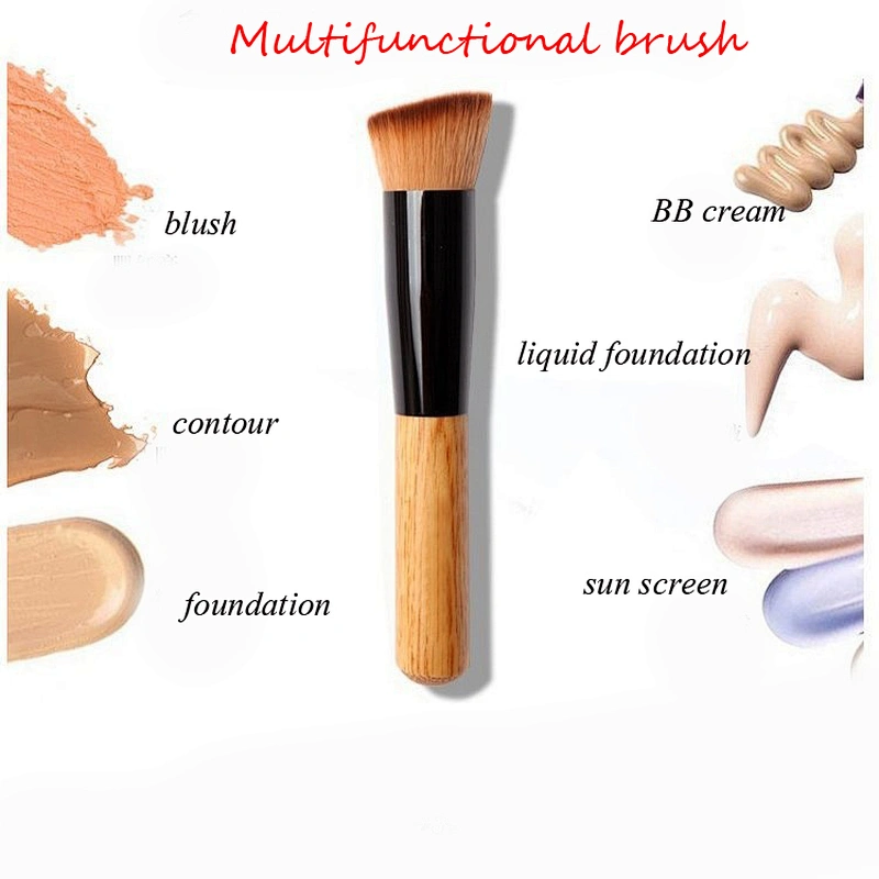 Wholesale cosmetic tools multiple functional blush contour private label makeup brush liquid stick foundation brush