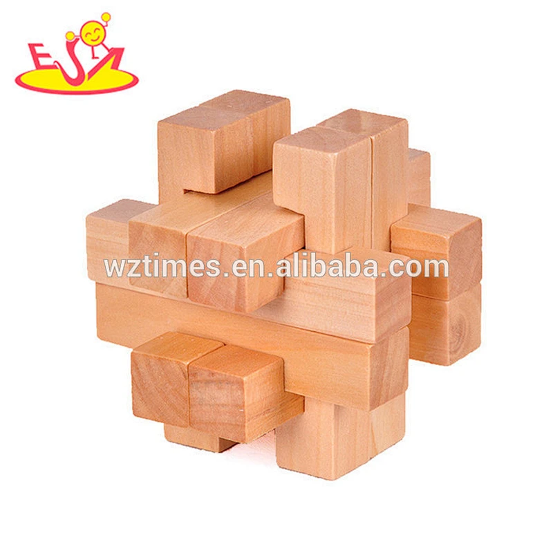 Wholesale hottest sale wooden interlocking toy for children's training W11C039
