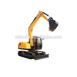 6 tons Chinese 4 wheel drive mini crawler hydraulic track excavator