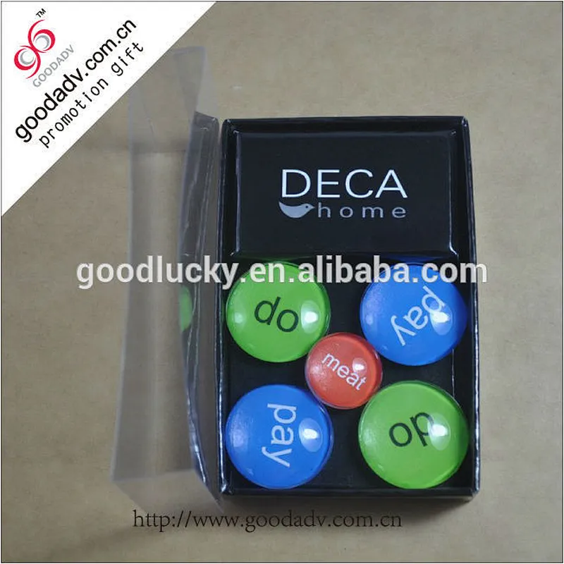 Promotional gifts crystal magnetic sticker glass magnet