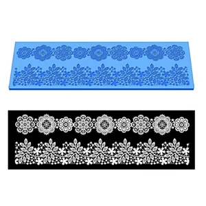 Fondant lace Mold cake fondant leaf flower Cake  decoration silicone molds