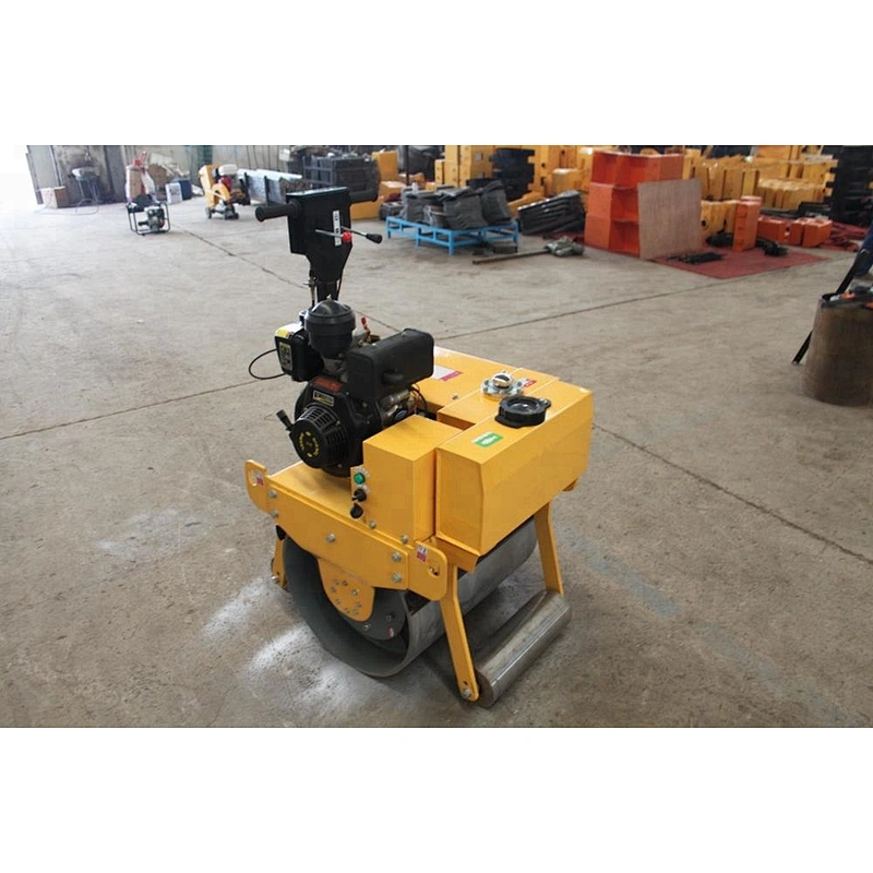 0.5 ton mini road walk behind single roller road