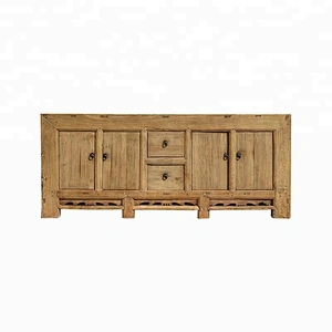 oriental chinese antique rustic old elm distressed buffet furniture