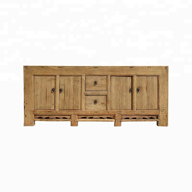 oriental chinese antique rustic old elm distressed buffet furniture