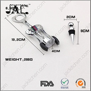 Hot Selling Stainless Steel Luxury Wine Stopper Corkscrew Set