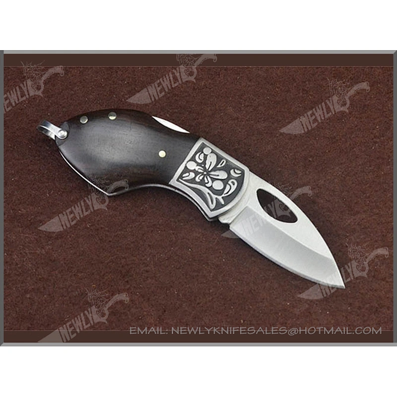 Tactical Folding Knife Small Pocket Knife With Ebony Handle