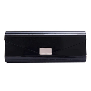 Ladies shoes and matching bags black acrylic purse clear clutch bag