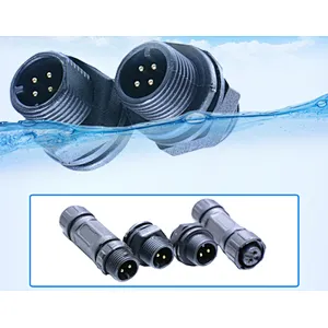 5aA Solder Type Panel Mount Male 4 Pin Waterproof Circular Connector