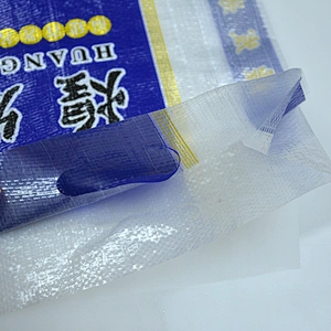 5kg Bopp laminated pp woven transparent plastic rice packaging bag/sack