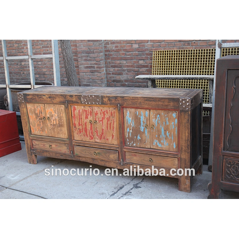 Chinese Antique Asian Furniture Shanxi Painted Cabinet