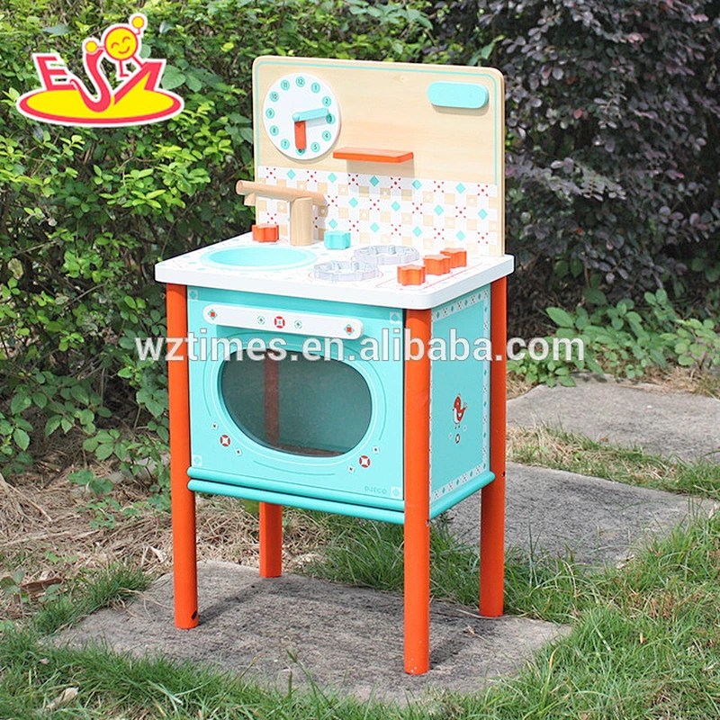 Cocina de juego de madera al por mayor para niños Mejor diseño Cocina de juego de madera para niños Nueva cocina de juego de madera para niños W10C225