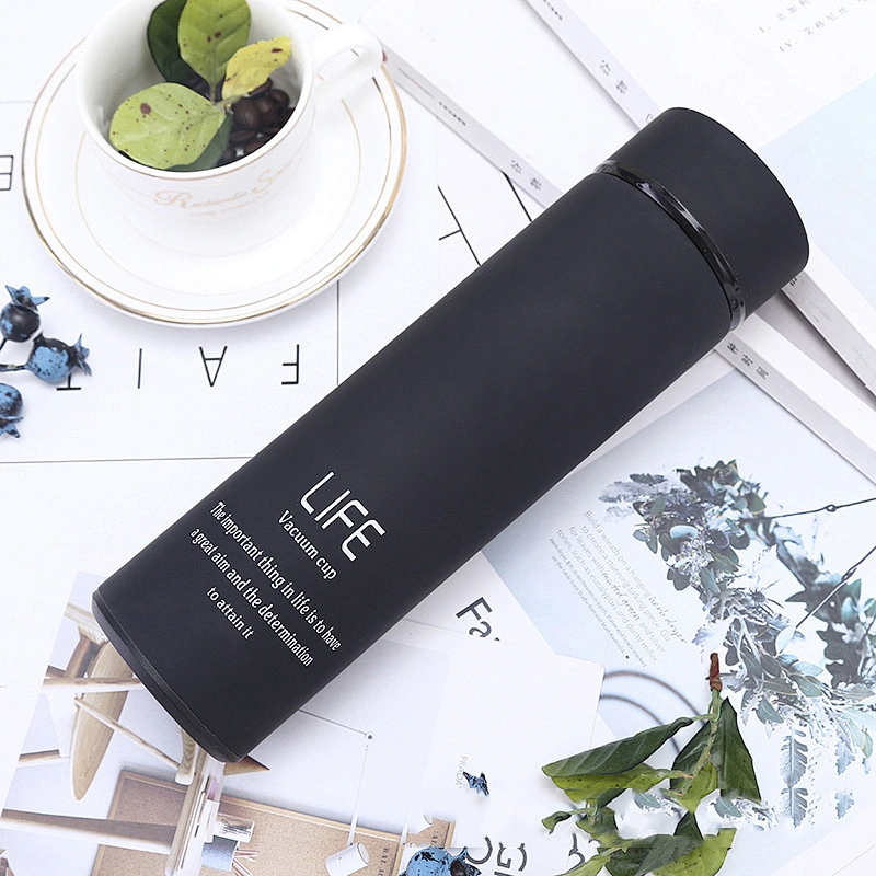 Promotional in-stock 304 SS Vacuum Cup Business Gift Cup for Office Use 500ml Customized Logo Vacuum Flask