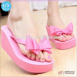 2017 new women sandals eva slipper high heels wedge flip flops