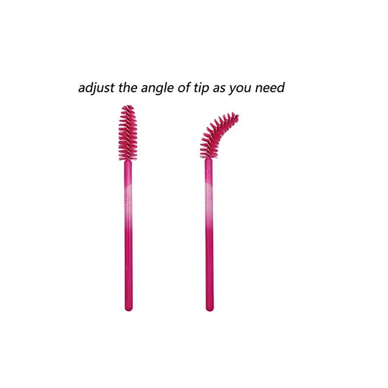 100PCS Disposable Wand Applicator Extension Retractable Eyelash Brush