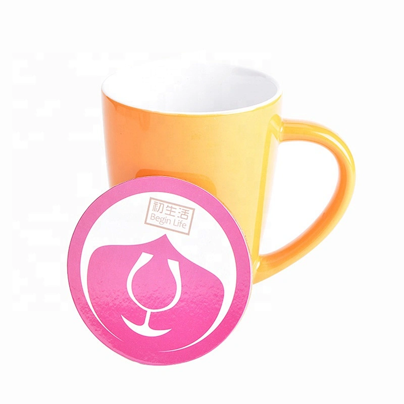 Colorful printing cup coaster,custom beer cork mdf coaster
