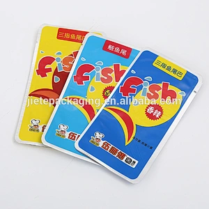 PE plastic bag custom printed packing fish tail