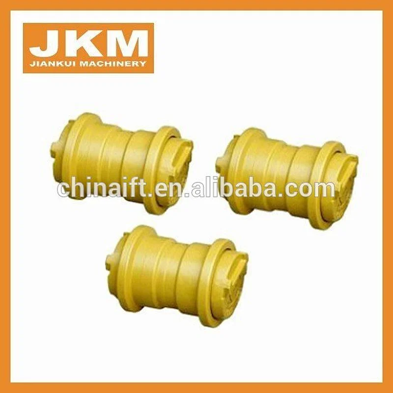 E312 top upper down bottom track carrler rollers E320 E325 E300B Single Flange spocket rubber track
