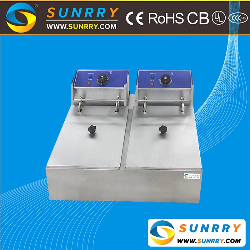 Counter Top Egg Fryer Stainless Steel Tank Hotel Cooker with CE Approval (SY-TF26A SUNRRY)