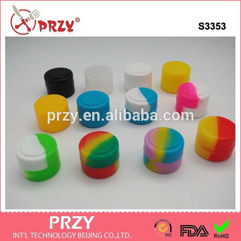 S3353 silicone wax jar silicone jar for wax