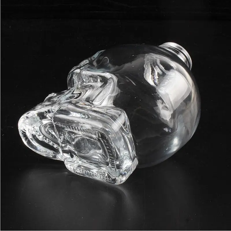 Unique 150ml clear home fragrance skull shaped diffuser bottle
