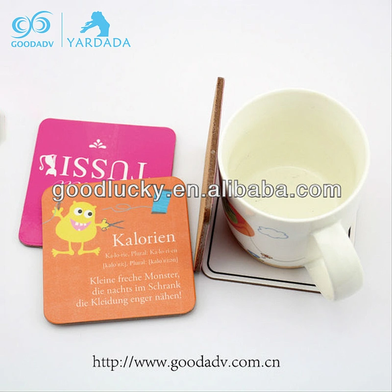 Round MDF Cork Coaster,cork+mdf Cup Mat