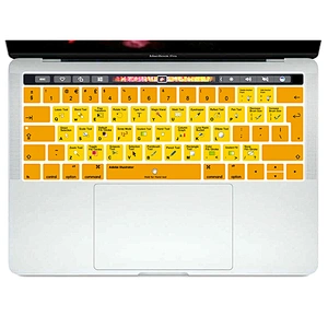 China Wholesale Market custom keyboard skin Illustrator AI Flexible TPU keyboard cover For Macbook Pro Touch Bar 13 15