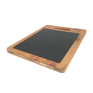 Bamboo Cutting Board w/ Slate Insert