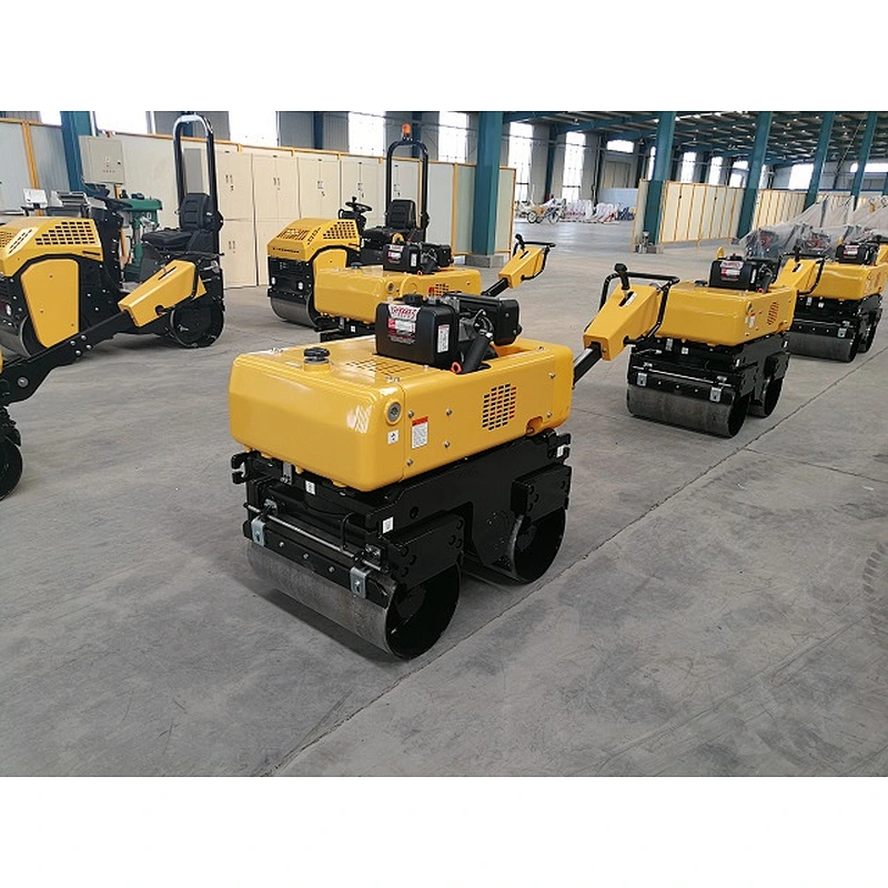 Hot sale 800kg new vibration mini double drum compact road roller YFR800
