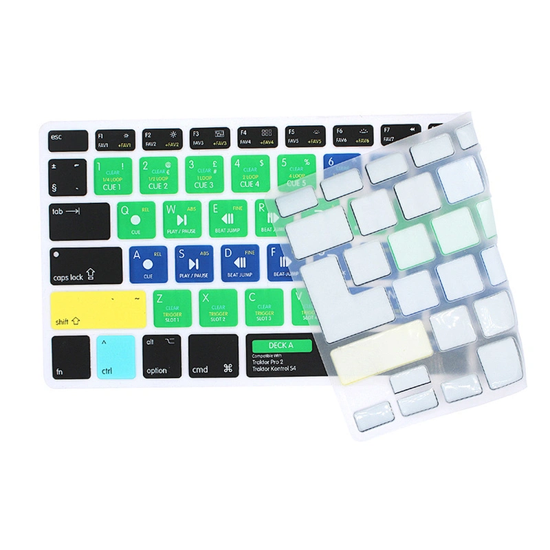 Customized Waterproof Traktor Kontrol S4 Silicone Hot key Laptop Keyboard Skin for mac book pro laptop computer