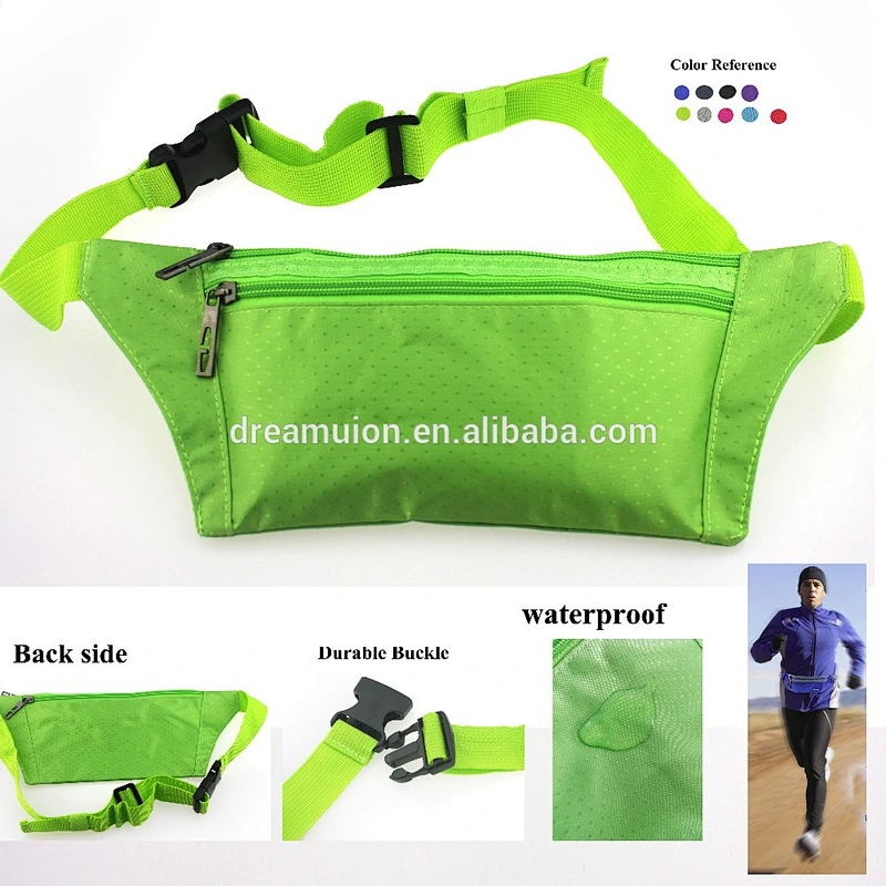 Waterproof Waist Belt Bag Sport Hip Purse Travel Camping Hiking Zip Pocket Belt Pouch
