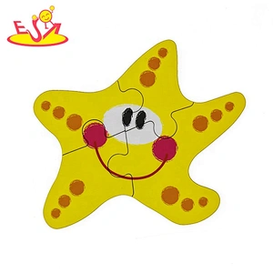 2019 New design educational wooden sea animal toy for baby W14N012