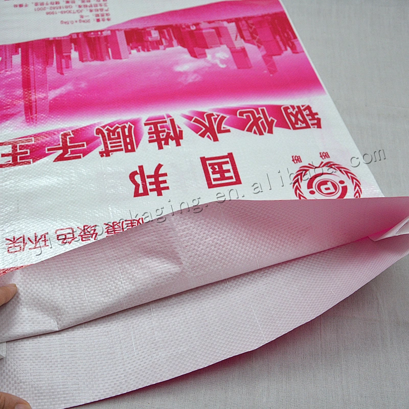 White plastic cement bag building paints pp woven wall putty powder packaging bag