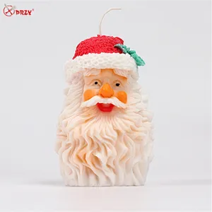 Promotion silicone soap Christmas 3D Mold DIY Handmade Santa Candles silicone molds