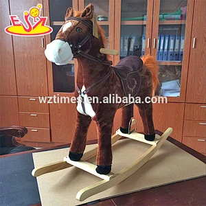 Wholesale children best choice wooden riding horse toy for fun W16D093