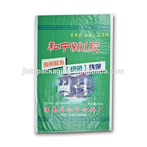 Supply professional cheap plastic pp woven packing bag for tile adhesive