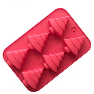 6 hole Christmas tree silicone cake mold aromatherapy baking mold