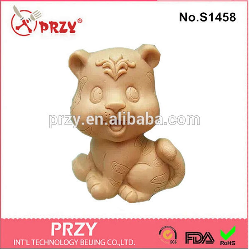 Animal tiger handmade silicone soap mold