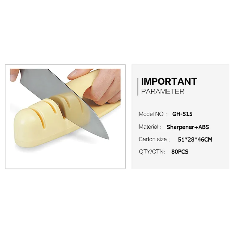 Hot selling factory price kitchen knife sharpener machine with ABS base