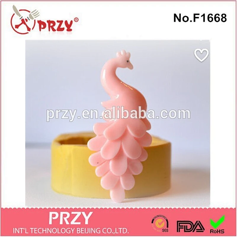 2015 hotsale Peacock fondant silicone cake mold
