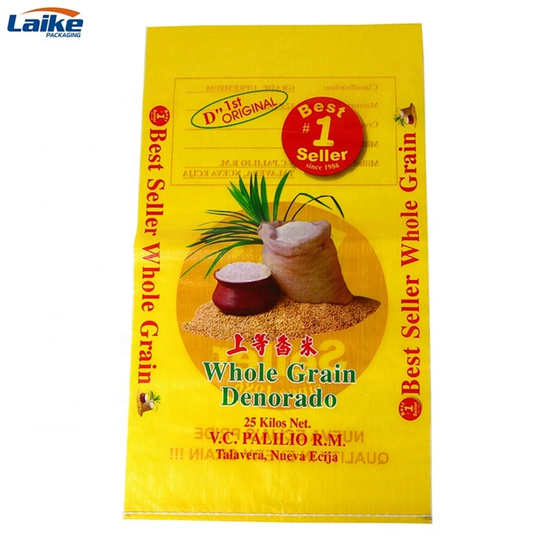 50kg Maize flour packaging bag bopp lamination film  potato bag for rice price