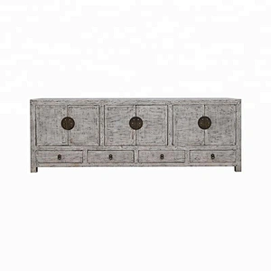 chinese antique reproduction oriental distressed TV console furniture
