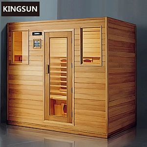K-7119 house design in nepal low cost log cabin outdoor infrared sauna rooms with light